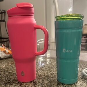 Pink TAL Travel Mug and Teal Bubba Tumbler